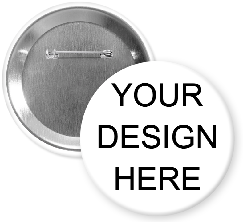 Custom 3" Pin Back Button